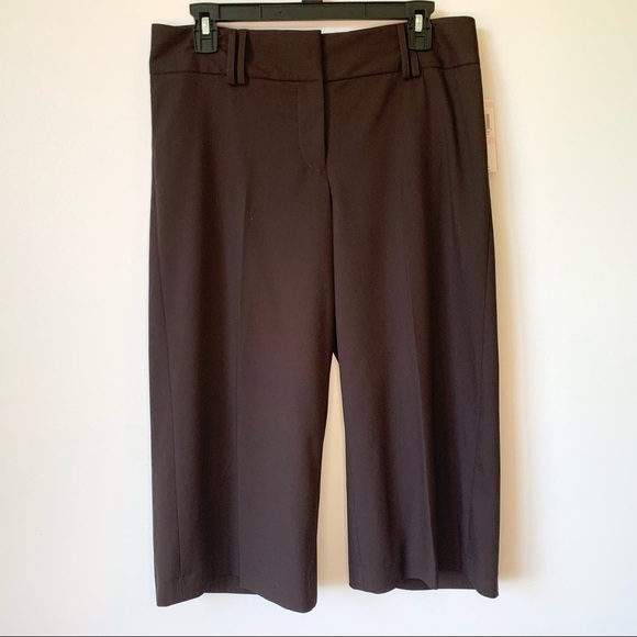 INC INTERNATIONAL CONCEPTS Bloomingdale's Brown Capri Cropped Pants 6 NEW - Picture 1 of 7